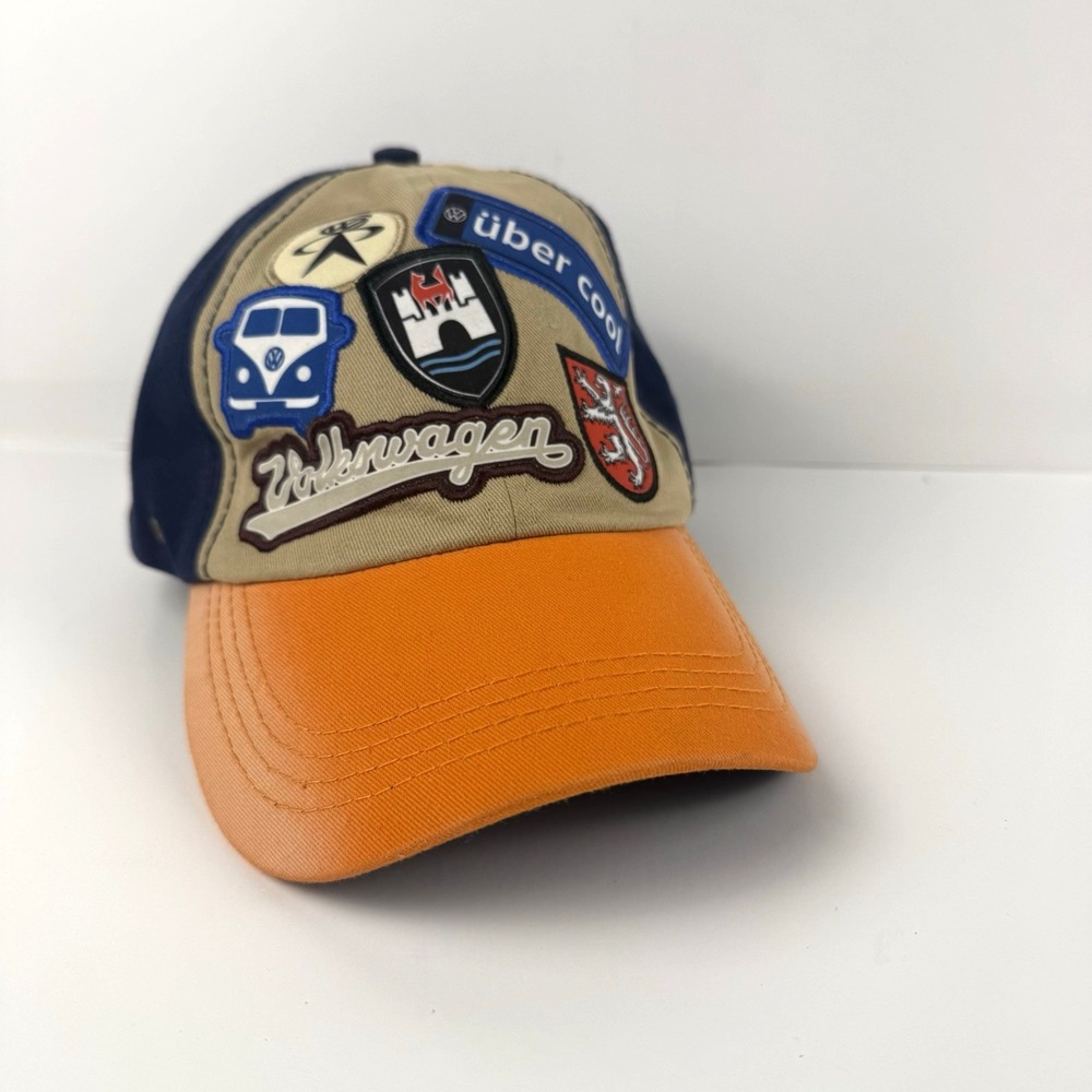 Volkswagen VW Hat Strapback Cap Adjustable Driver Gear Patch Bus Van Logo Dad